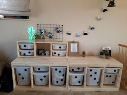 Room Dividers But With The Small Shelf Screwed Into The Middle For Height Could Use Cupboard Board To Cover One Side Or Peg Opberg Speelgoed Ikea Speelgoed