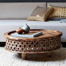 Carved Wood Coffee Table Coffee Table Wood West Elm Coffee Table Kid Friendly Coffee Table
