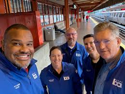 BART Police Department Executive Staff, along with other BART Executives,  ride BART trains regularly to connect with the community and provide a high  visibility presence in the system. This week, the police