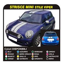 Comme monté à l'origine sur l'ancienne cooper s mk. Aufkleber Fur Alle Mini Cooper S Typ Viper Bander Motorhaube Tettino Und Ruckseite Mega Grafic S R L
