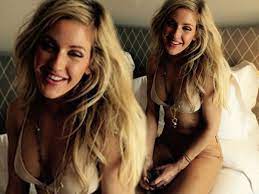 Ellie Goulding poses nearly naked in a bra and nude jeans in hot photo -  Irish Mirror Online