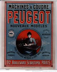 Machines A Coudre Peugeot Affiche Non Identifie Vieille Publicite Affiches Publicitaires Affiche