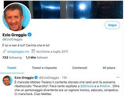 Il conduttore di striscia la notizia e l'ex velina bionda sono stati beccati insieme mentre uscivano da una cena a due in quel di milano. E Morto Maestro Pavarotto Ezio Greggio Dice Addio A Matteo Troiano
