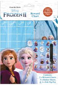 Details About Disney Frozen 2 Wipe Clean Childrens Reward Charts With Stickers Pen