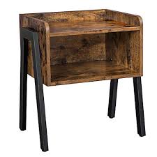 Sleek and stylish, our end pieces are perfect as accent tables for living rooms, nightstands in bedrooms or a handy surface wherever you need it. Vasagle Industrial Nightstand Stackable End Table Cabinet For Storage Side Table For Small Spaces Wood Look Accent Furniture Metal Frame Ulet54x Walmart Com Walmart Com