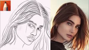 This matters because the circle was drawn freehandedly, so the horizontal diameter could be different. Autodesk Sketchbook Tracing And Sketching A Human Face Youtube