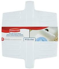 Protect your kitchen sink from everyday wear and tear. Rubbermaid 1297 Ar Wht Microban Flexible Sink Divider Mat White Toolboxsupply Com