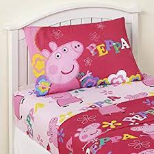 Amazon Com Twin Sheet Sets For Girls 3 Piece Kids Peppa Pig Microfiber Bedding Set Flat Sheet Fitted Sheet Stand Kids Bedding Sets Twin Sheet Sets Bedding Set