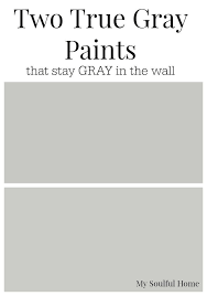 Two True Gray Paint Colors