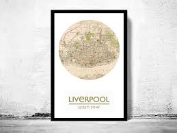 Contain information about regions division. Liverpool City Poster City Map Poster Print Vintage Maps And Prints