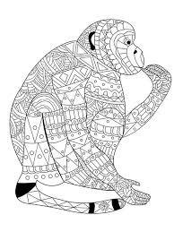 Hellokids members love this monkey coloring page. Free Monkey Coloring Pages For Adults Printable To Download Monkey Coloring Pages
