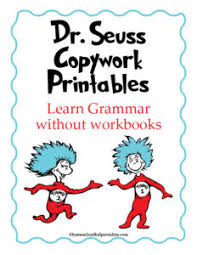 dr seuss quotes copywork for elementary and middle school students homeschool helper online