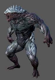 Horned Plant Lizard Monster Concept Art Humanoid Creatures Fantasy Beasts