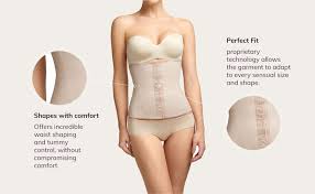 Squeem Perfectly Curvy Womens Firm Control Strapless Waist Cincher