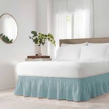 Watch the video explanation about affordalife hack | how to securely install a bedskirt (without hurting yourself or the bedskirt!) online, article, story, explanation, suggestion, youtube. Wrap Around Solid Ruffled Bed Skirt Easyfit Target