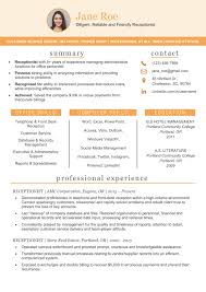 Learn how to write the perfect receptionist resume. Receptionist Resume Template Brand New Resume