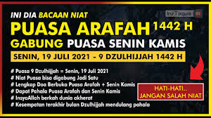 Pelaksanaan dari puasa arafah di. Vobuydy5evowim