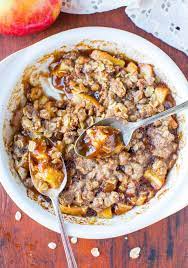 5 Minute Microwave Apple Crisp For One Averie Cooks Recipe Recipes Microwave Apples Microwave Apple Crisps