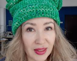 Crochet Purple Hat for Adults