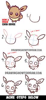 How To Draw Cute Baby Chibi Eevee From Pokemon Easy Step By Step Drawing Tutorial Met Afbeeldingen Leer Tekenen Dieren Tekenen Pokemon Afbeeldingen