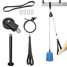 Do not allow the elbows to move forward and backward. Syl Fitness Lat Cable Pulley System With Loading Pin Diy Home Garage Gym Cable Crossover Tricep Pulldown Attachment Buy Online In Colombia At Desertcart Co Productid 127992182