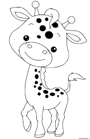 Dessinez un rectangle qui définira les proportions et les limites du dessin choisi. Coloriage Bebe Girafe Maternelle Dessin Girafe A Imprimer