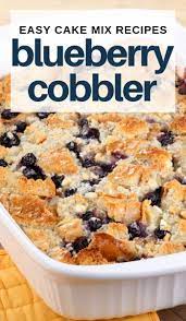 Blueberry Cake Mix Cobbler Recipe Recipe Cobbler Recipes Easy Cobbler Recipes Blueberry Cake Mix Cobbler
