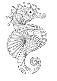 Mindfulness Coloring Seahorse Mandala Coloring Pages Coloring Pages Coloring Books