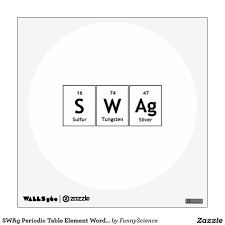 Swag Periodic Table Element Word Chemistry Symbol Wall Sticker Words Chemistry Periodic Table