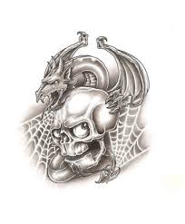 You will hardly find two similar dragon tattoos even if you compare a thousand of them. Skull And Dragon Tattoo