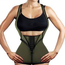 Yamadan Neoprene Underbust Waist Trainer Sweat Zipper Vest Weight Loss Body Shaper For Women