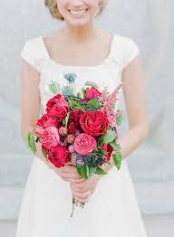 Blush pink and blue are opposite each other on the colour wheel, which makes them complementary colours, the effect of the two together is timeless and a bit preppy.to help you get a perfect pink and navy wedding, we have collected several wonderful ideas, go. Celebraty Wedding Flowers Inspirations Romantic Wedding Bouquets Celebrity Style Weddings Flower Bouquet Wedding Red Bouquet Wedding Purple Wedding