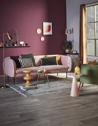bank emma fluweel roze kopen karwei kleurrijke woonkamers interieur woonkamer paarse woonkamers