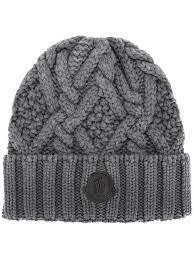 Moncler Classic Knitted Beanie Hat Modesens Mens Beanie Hats Beanie Hats Knit Beanie