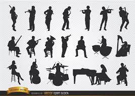 Musicians Silhouettes Set Download Page