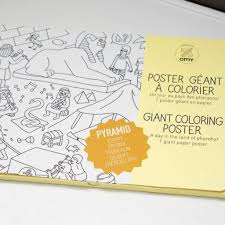 Giant coloring page, poster for coloring printable, the best last solution for christmas gift enables the creation of a world of imagination and color encourages development of imagination, concentration and quality time. Omy Giant Coloring Poster A Day In The Land Of Pharaohs Fairplace