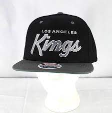 La Kings Black Gray Baseball Cap Snapback Nhl 6 Ebay Cap Baseball Cap Black