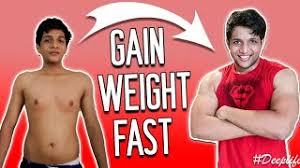 Once you've got your diet in order, start weight training 3 times a week to build muscle mass. How To Gain Weight Fast Youtube