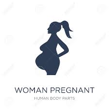 Body parts of pregnant woman. Woman Pregnant Icon Trendy Flat Vector Woman Pregnant Icon On White Background From Human Body Parts Collection Vector Illustration Can Be Use For Web And Mobile Eps10 Royalty Free Cliparts Vectors And