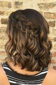 50 Simple Trendiest Braids For Short Hair Braids Hair Short Simple Trendiest In Medium Length Hair Styles Hair Styles Formal Hairstyles For Short Hair