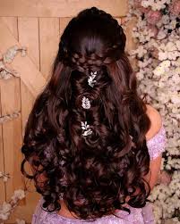 This is a beautiful hairstyles used in weeding. 30 Flawless Open Hairstyles For Your Wedding Functions Shaadisaga
