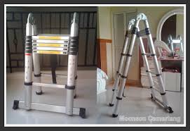 Bagaimana cara membuat tangga lipat. Tangga Aluminium Teleskopik Moonson Cemerlang