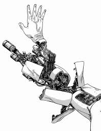 Cybernetic Arm Mothman Davidj Hardie Scifi Scifiart Cybernetics Art Digitalart Drawing Graphic Robot Concept Art Cyberpunk Art Robot Art