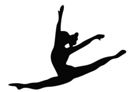 Download Gymnastics Clipart Silhouette Svg Picture Dance Silhouette Gymnastics Silhouette