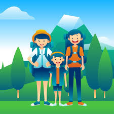 Family Vacation Hiking Vector Family Vacation Vector Free Vacation
