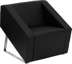 Flash Furniture Hercules Smart Series Black Leather Reception Chair Leather Lounge Chair Waiting Room Chairs Leather Lounge