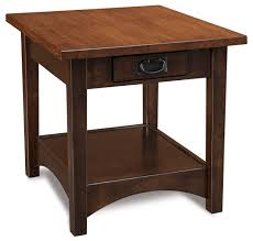 【upgrade height adjustable drafting desk】: Arts Crafts Open End Table Amish Solid Wood End Tables Kvadro Furniture