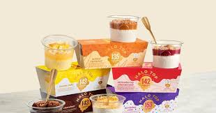The birthday cake halo top does taste a lot like yellow cake with super sweet frosting. Halo Top Expands Beyond Ice Cream With Dessert Snack Range News The Grocer