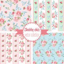 All of the patterns in our collection are authentic, old stock vintage wallpaper rolls from the 1930s to the 1970s. Shabby Chic Rose Patterns Set Seamless Pattern Vintage Floral Pattern Backgrounds Vector Illustration Stock Vector Adobe Stock