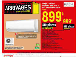 Pompe à chaleur réversible avis. Offre Pompe A Chaleur Reversible Avec Pose Et Mise En Service Incluses Qlima Chez Brico Depot